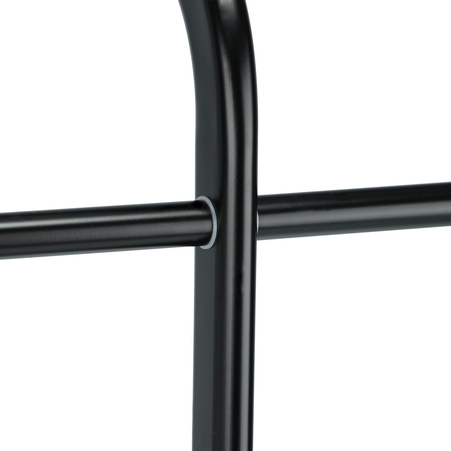 Black towel stand with 3 rails