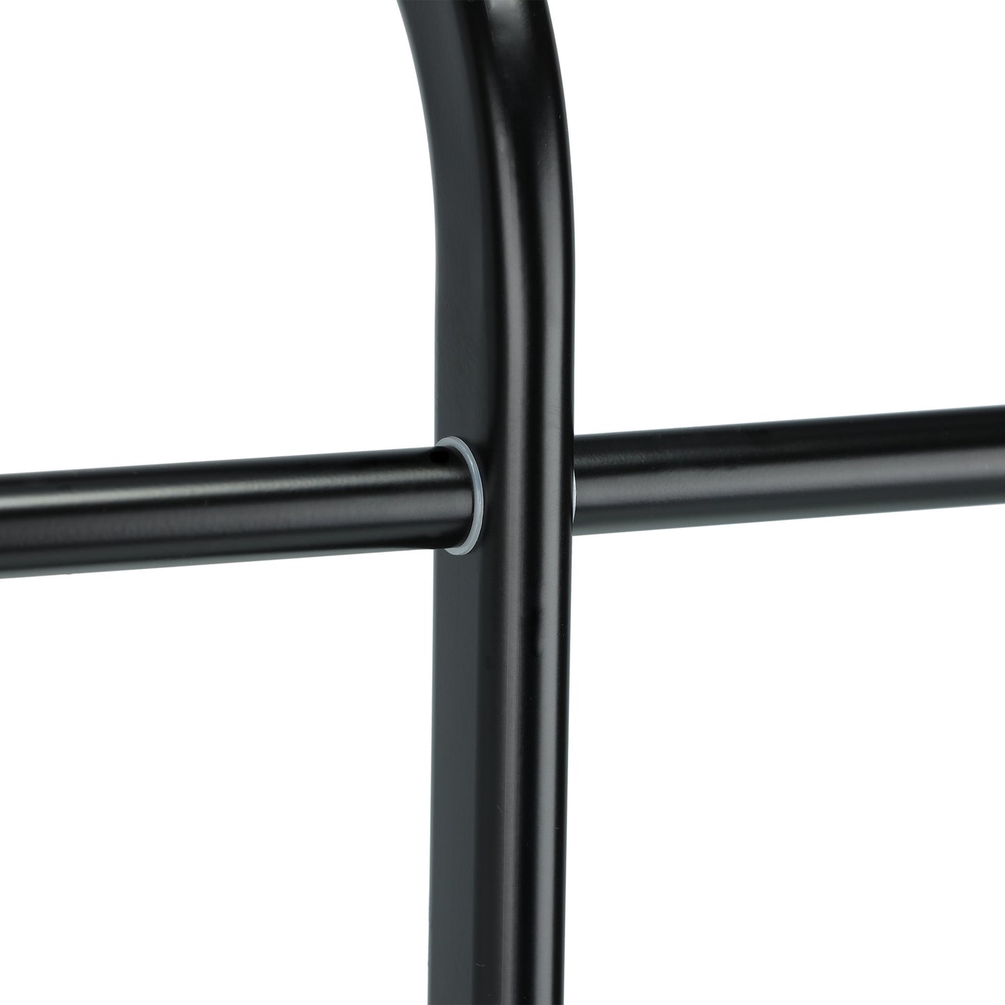 Black towel stand with 3 rails