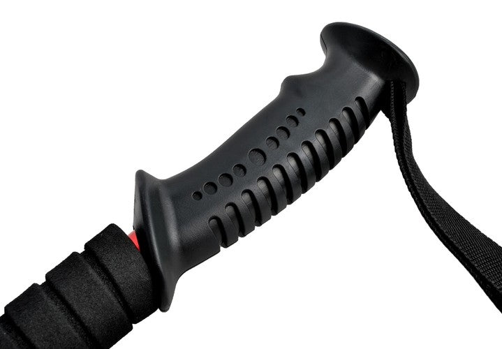 Black trekking poles + accessories - set of 2
