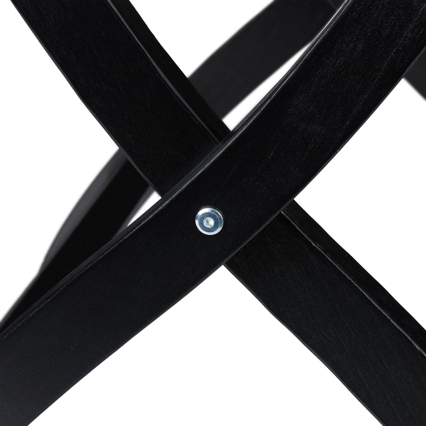 Black trunk rack with wall protection