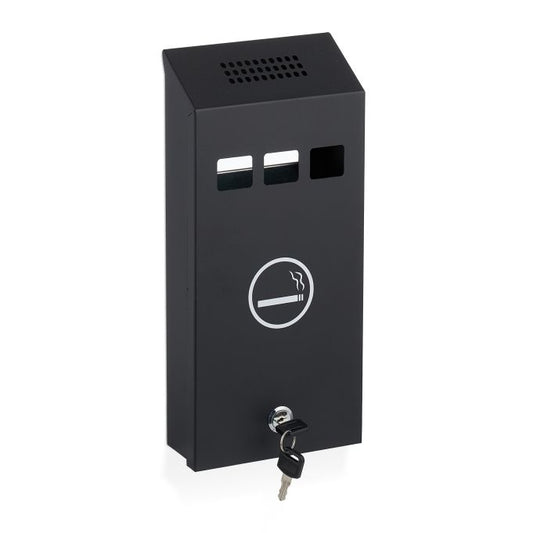 Black wall ashtray