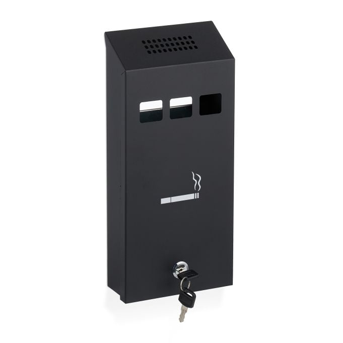 Black wall ashtray