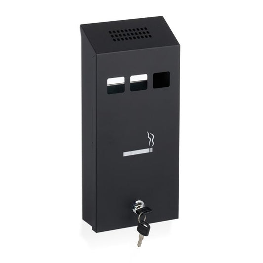 Black wall ashtray
