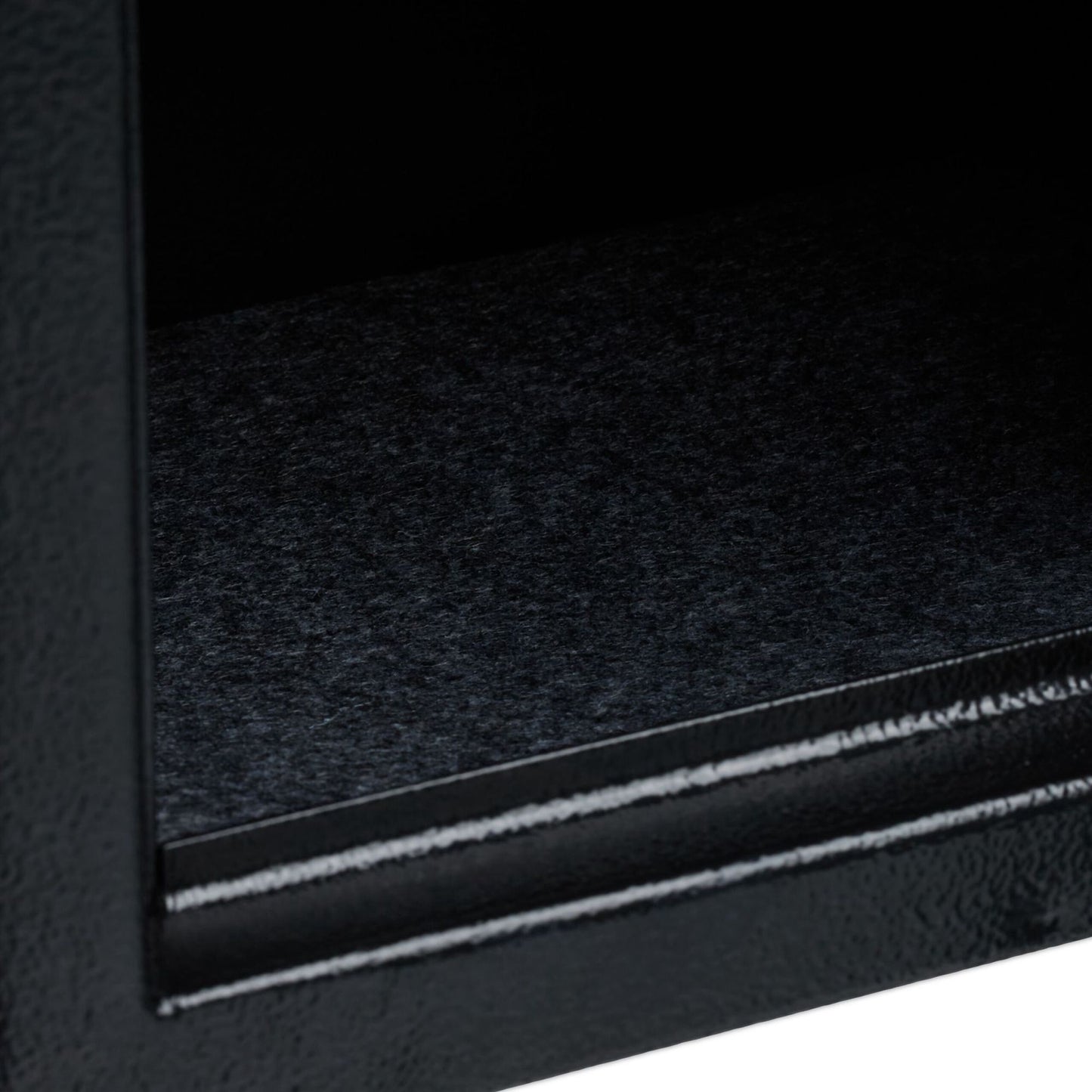 Black wall cabinet with key