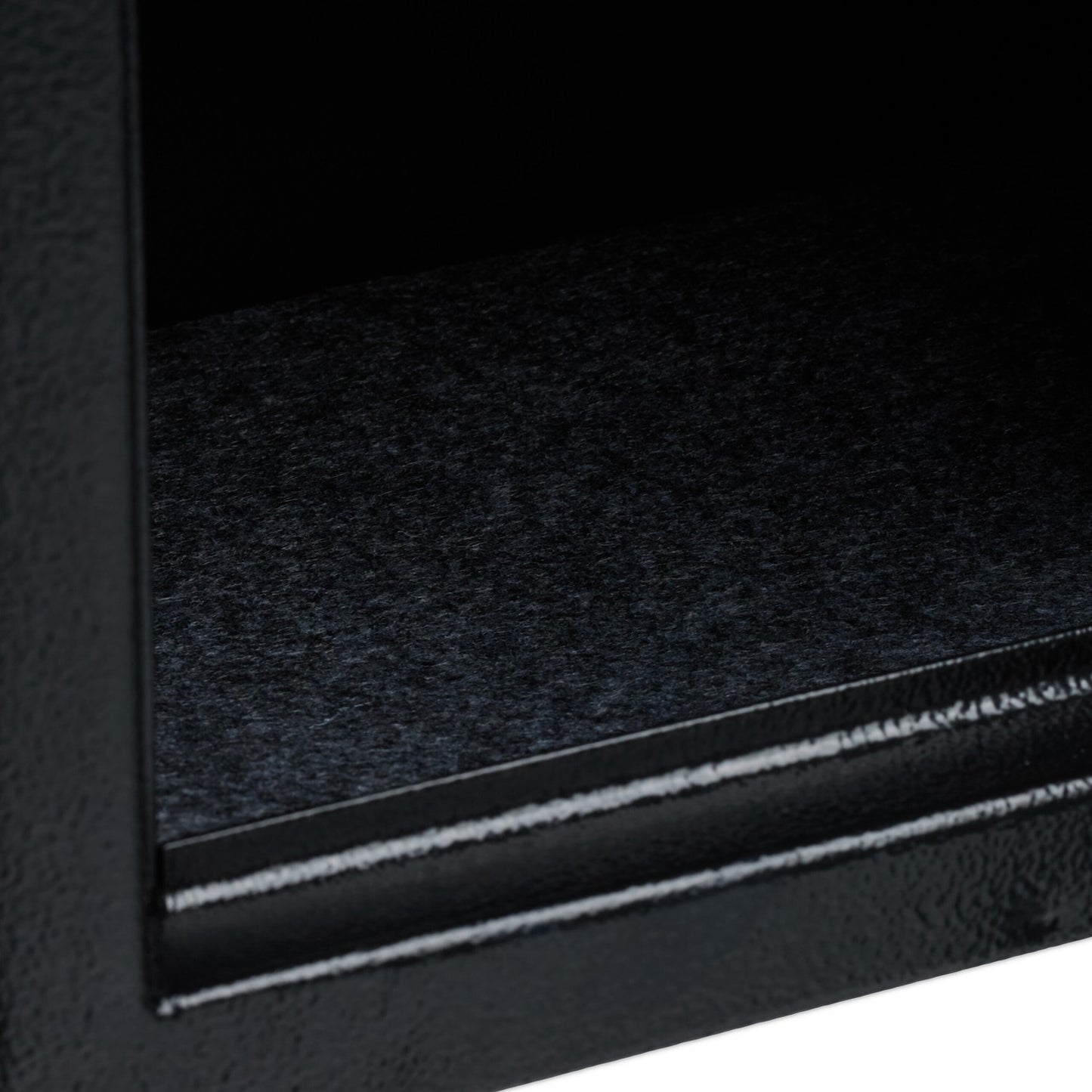 Black wall cabinet with key