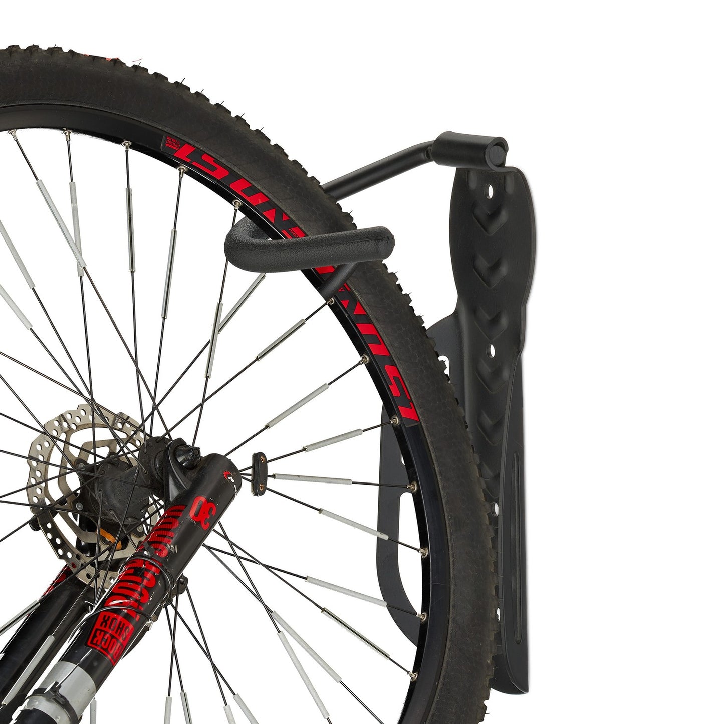 Black wall mount for bicycles - set of 6