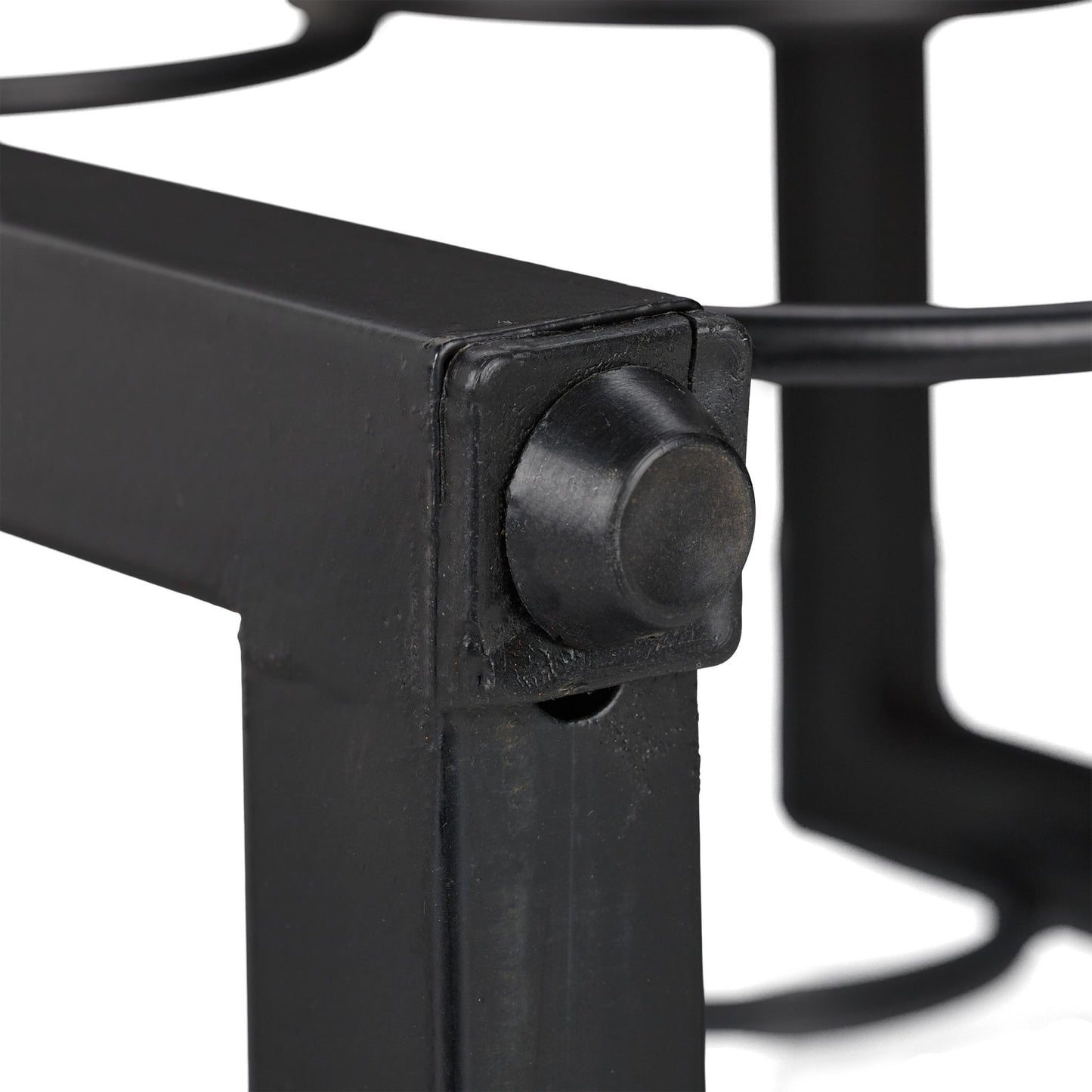 Black wine rack for 9 bottles