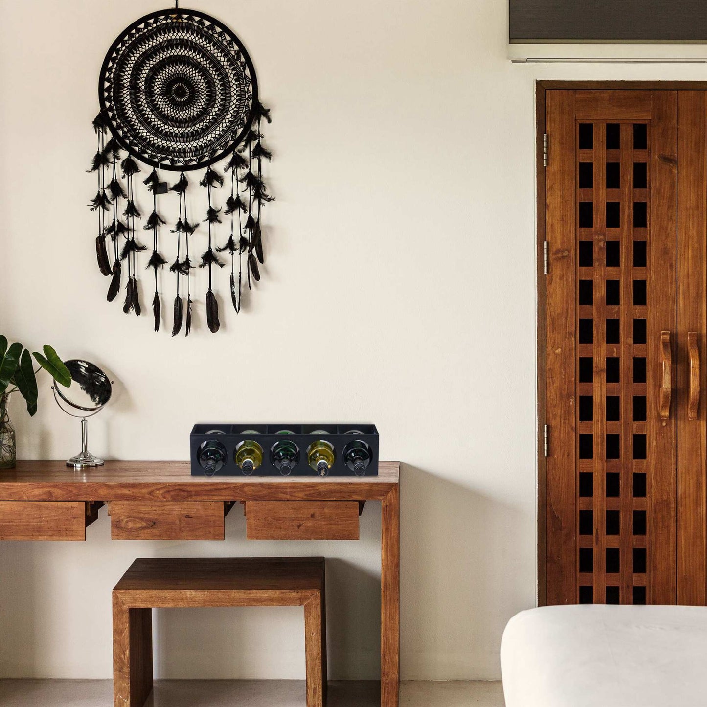 Black wine rack set of 2