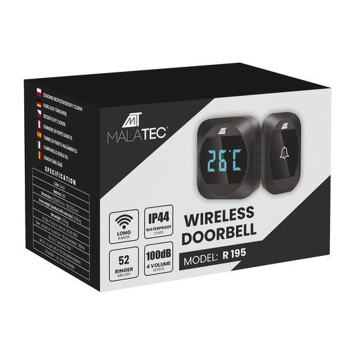 Black wireless bell Malatec 21911