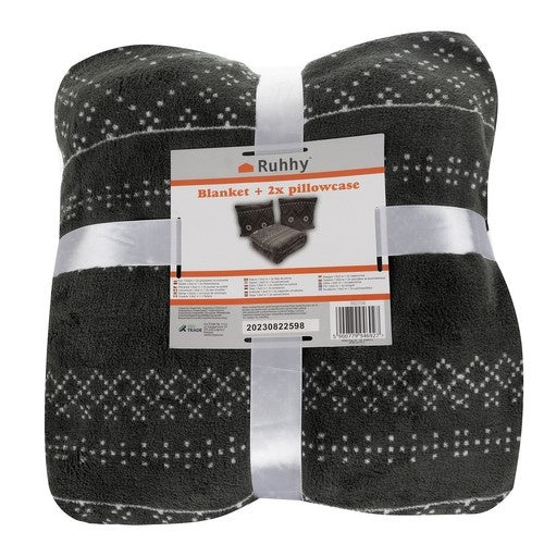 Blanket 1.6x2m + 2x pillowcase Ruhhy 22598