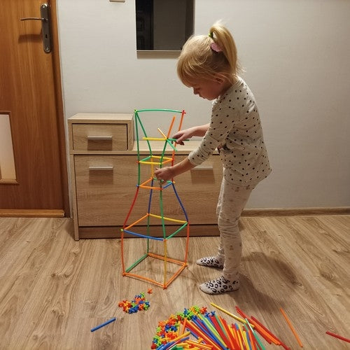 Blocks - straws - set 408 pcs. 22408