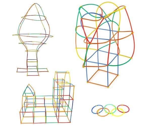 Blocks - straws - set 408 pcs. 22408