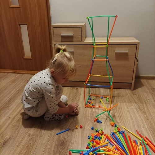 Blocks - straws - set 408 pcs. 22408
