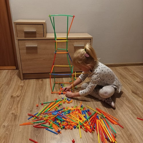 Blocks - straws - set 408 pcs. 22408