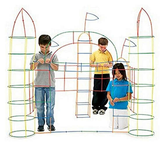 Blocks - straws - set 408 pcs. 22408