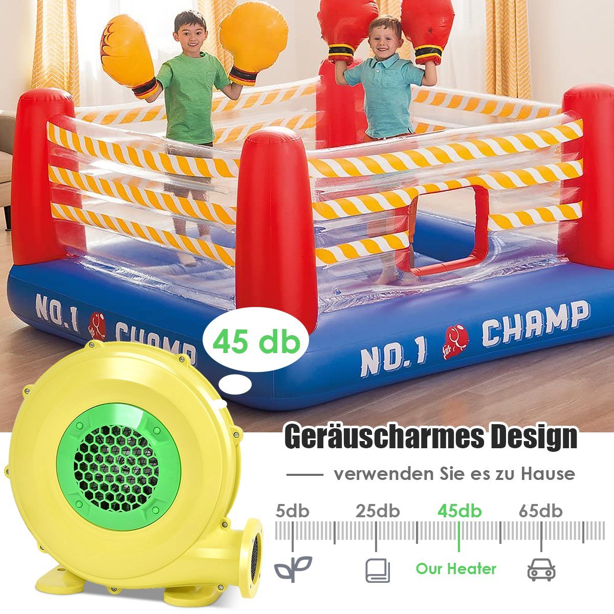 Blower 450W Electric Fan Air Blower for Inflatable Toys