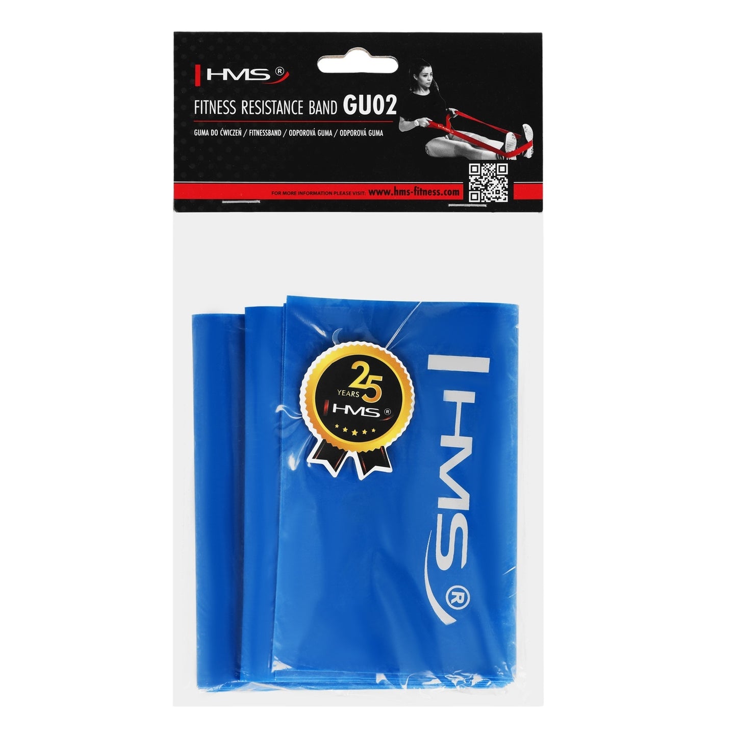 Blue Fitness Resistance Band, 1200 x 120 x 0.5 mm