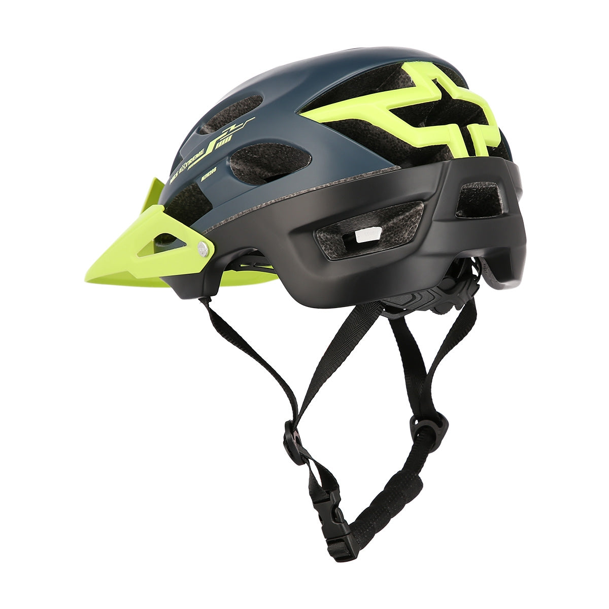Blue-Green Bike Helmet, Size L (55-61cm)