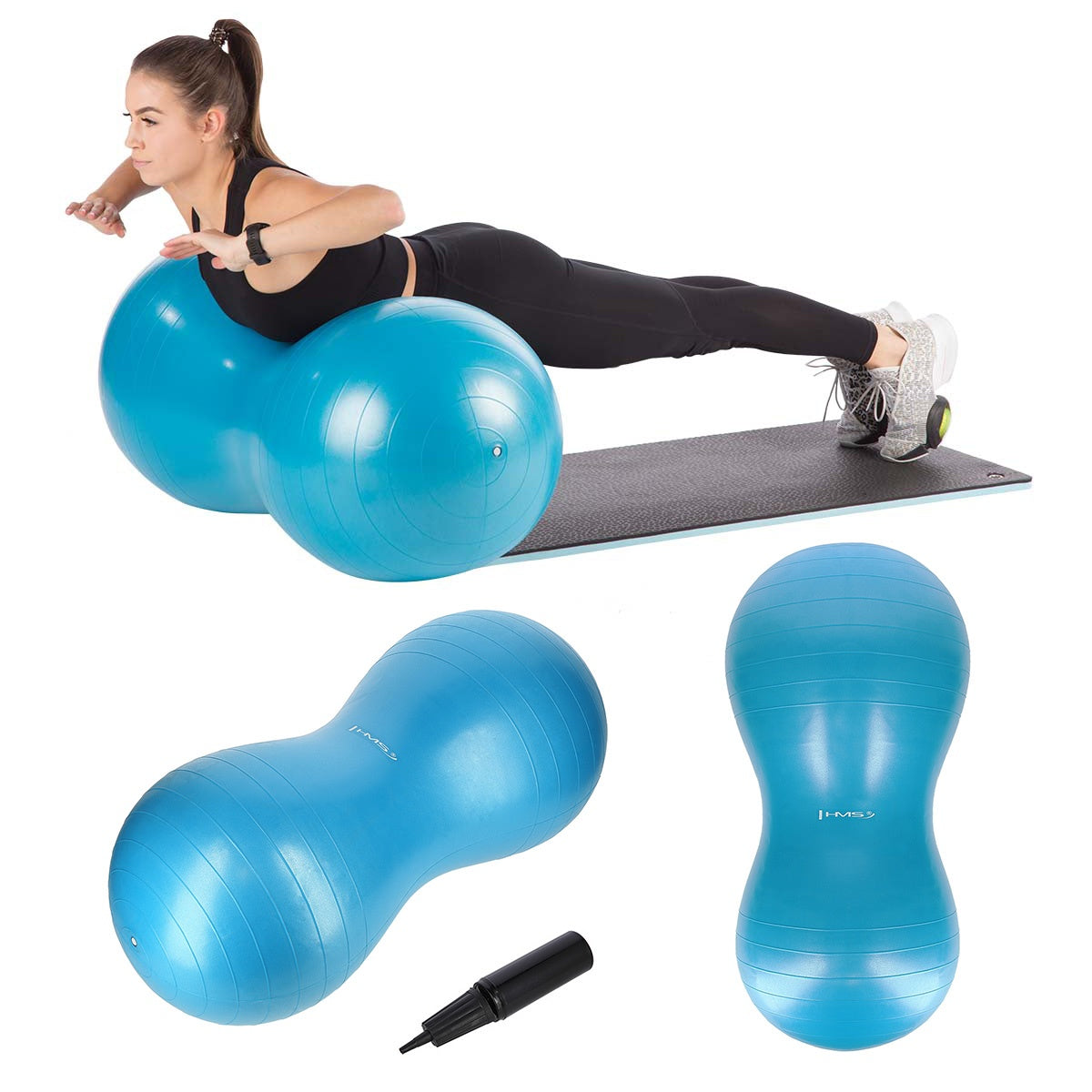 Blue Gymnastic Peanut Ball – Stability Exercise Equipment