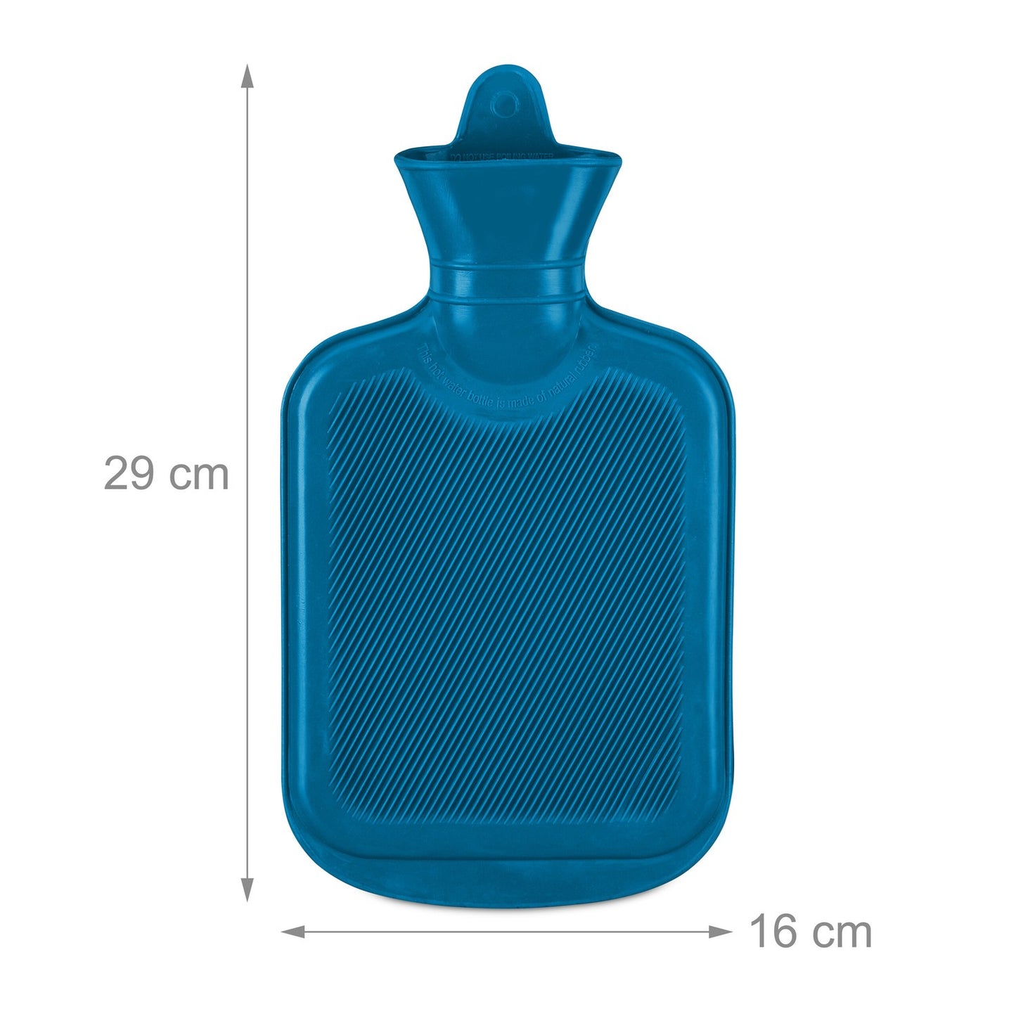 Blue Hot Water Bottle 1L – Leak-Proof, Pain Relief
