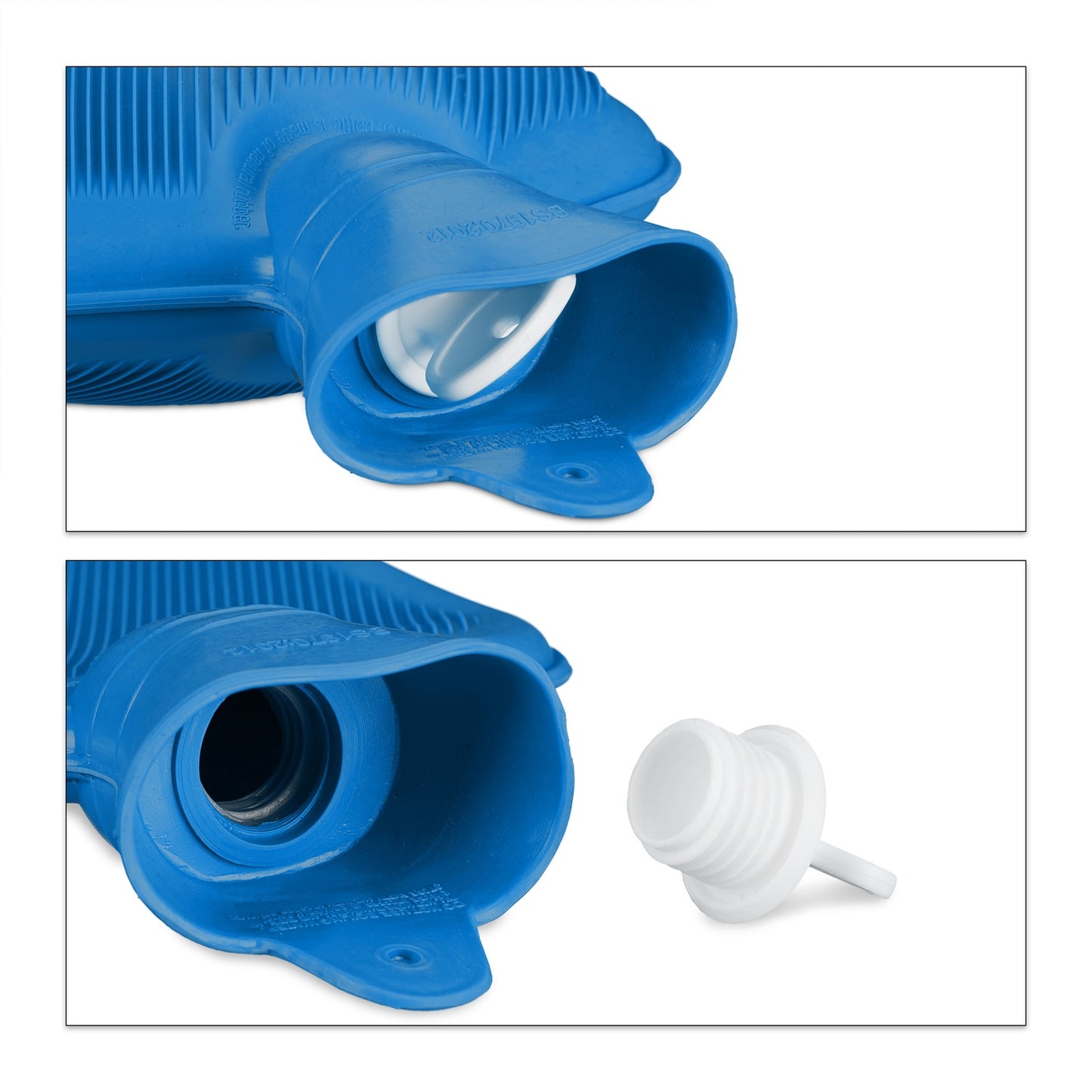 Blue Hot Water Bottle 2L