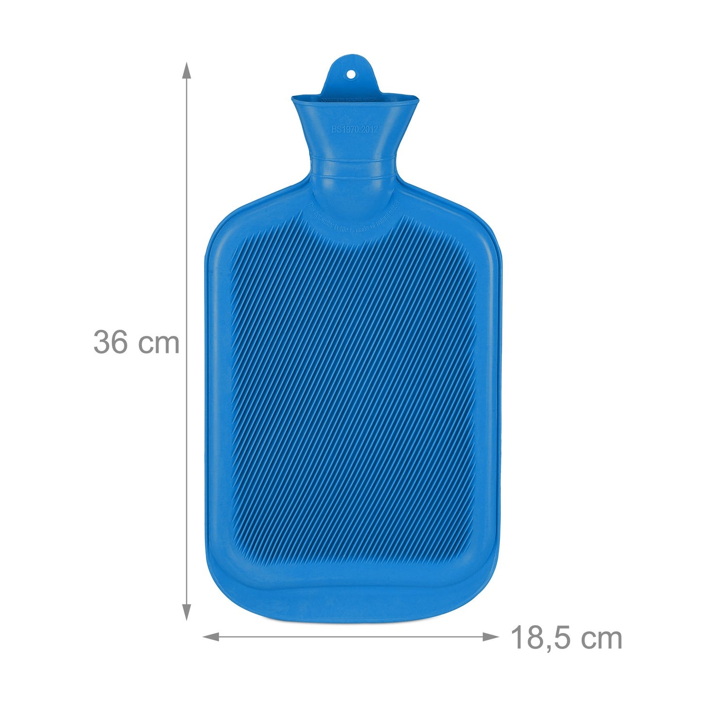 Blue Hot Water Bottle 2L