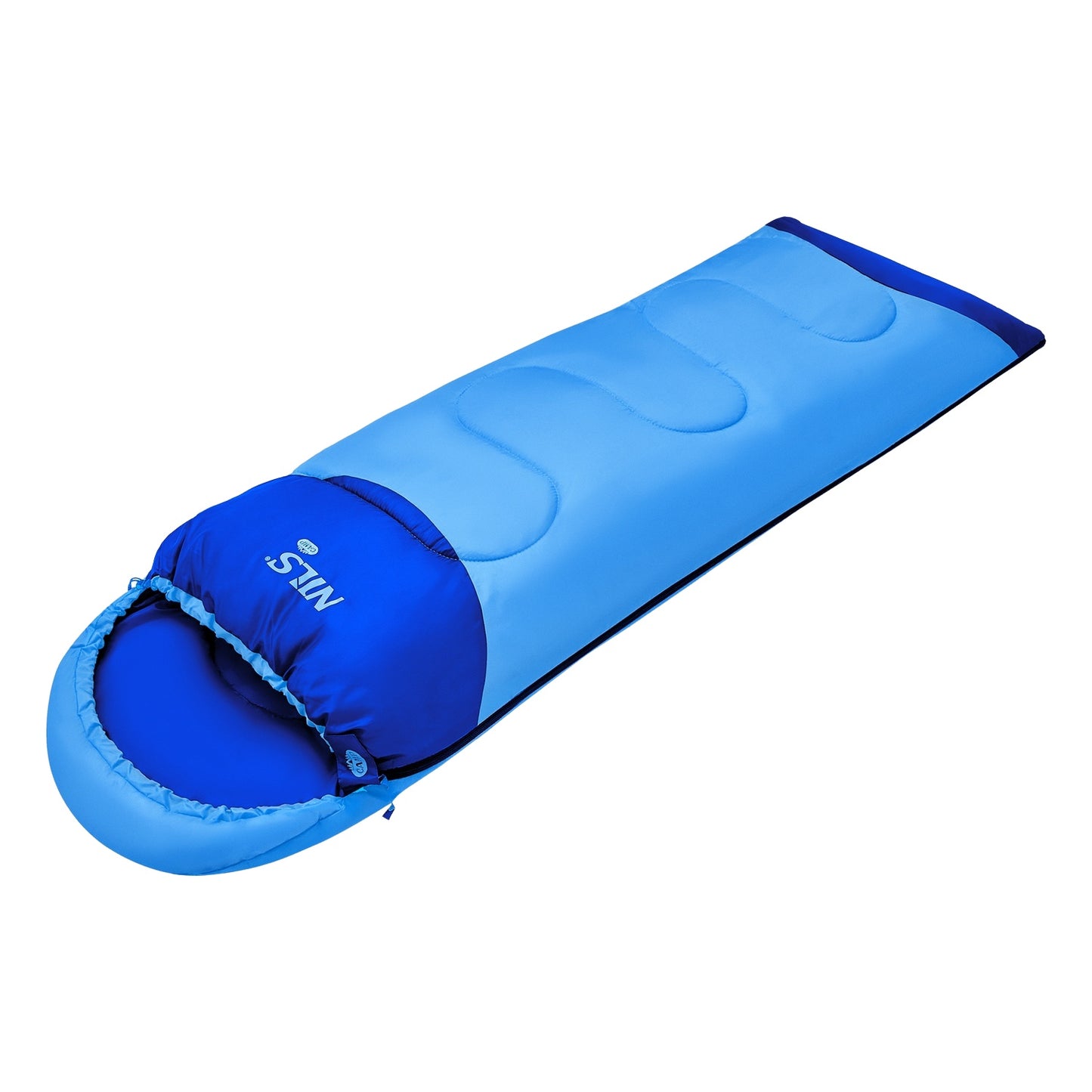 Blue Junior Sleeping Bag, Lightweight, Compact