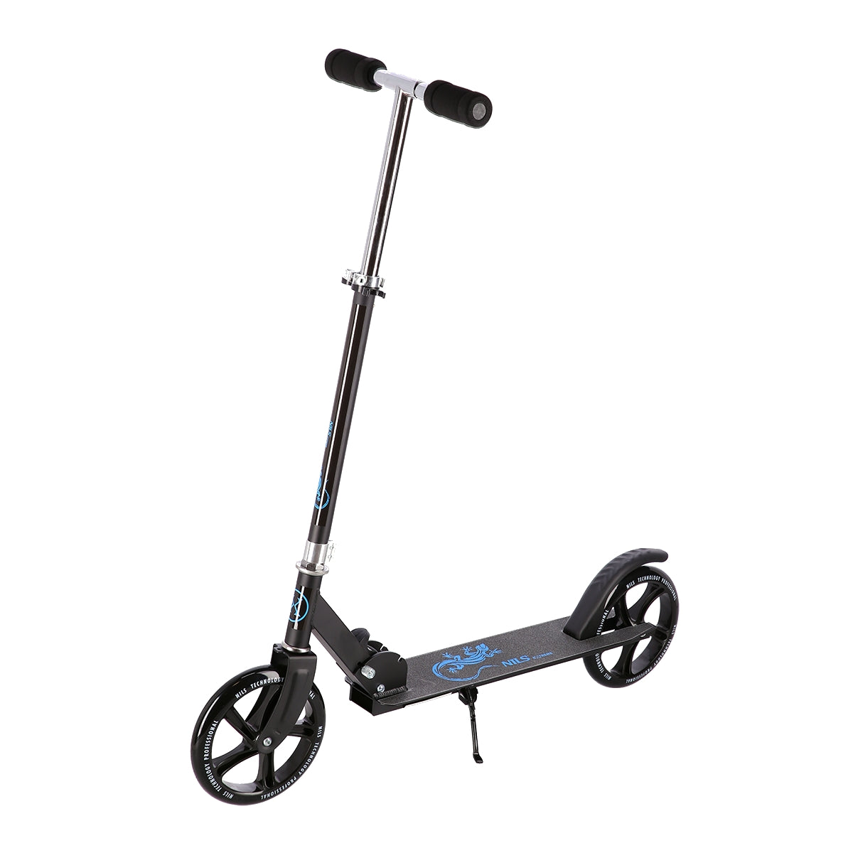 Blue Kick Scooter, Foldable, Adjustable Height