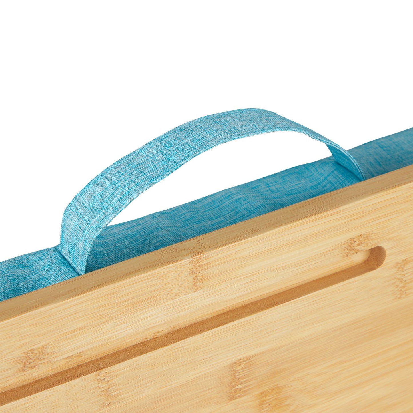 Blue Lapdesk with bamboo tray