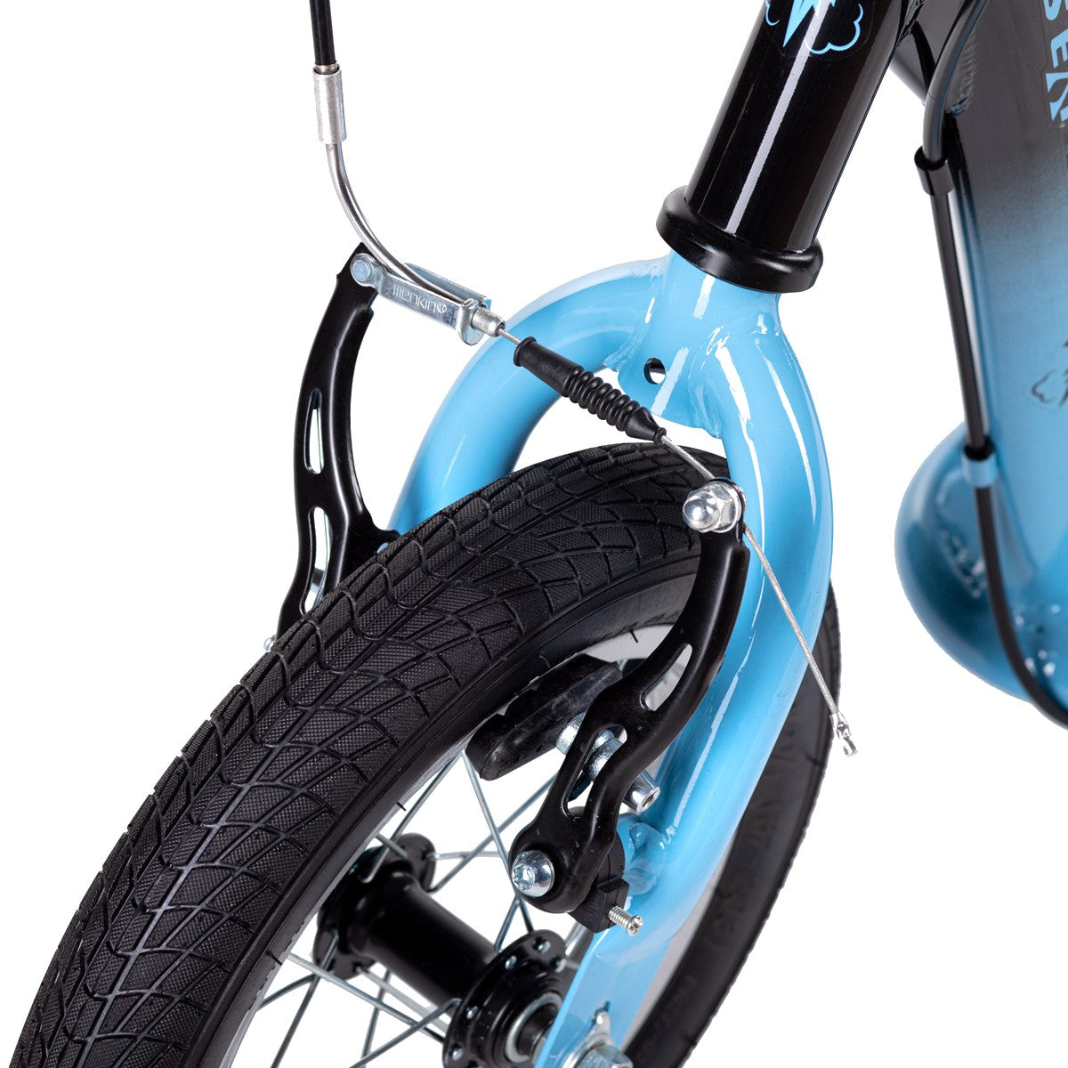 Blue Scooter, Foldable, Lightweight, Adjustable Height