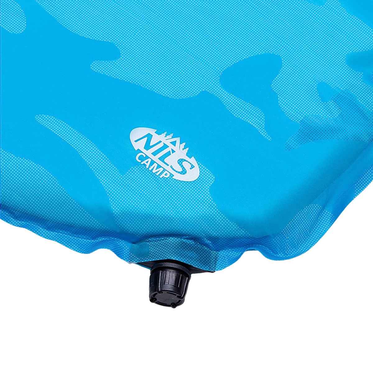 Blue Self-Inflating Camping Mat, Compact & Portable