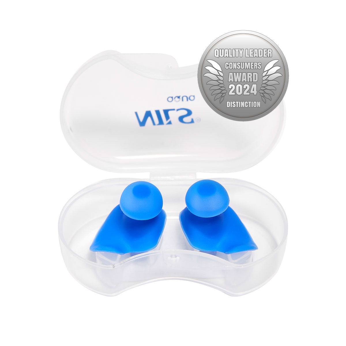 Blue Silicone Ear Plugs for Swimming