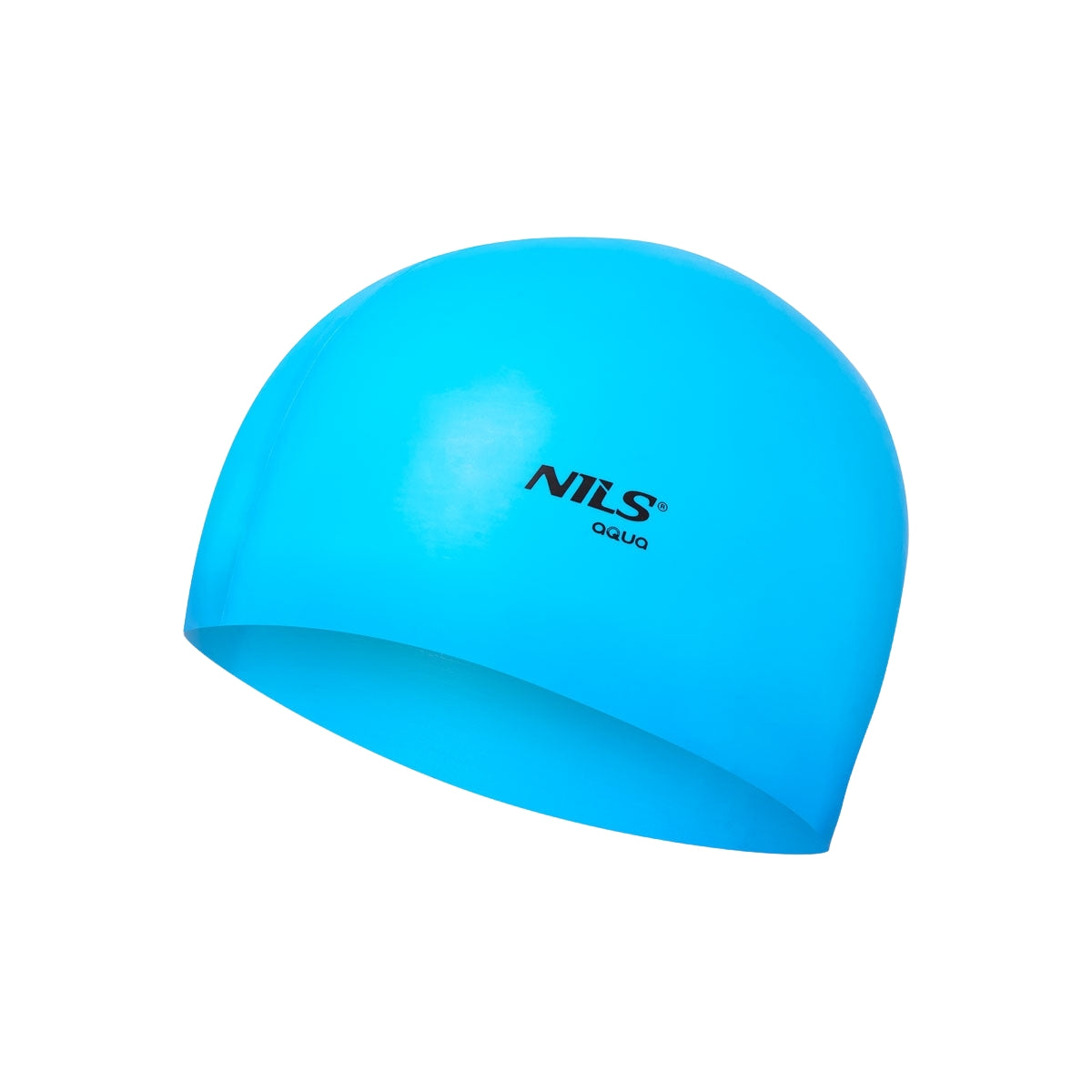 Blue Silicone Swimming Cap, Solid Color