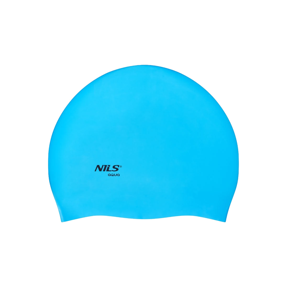 Blue Silicone Swimming Cap, Solid Color