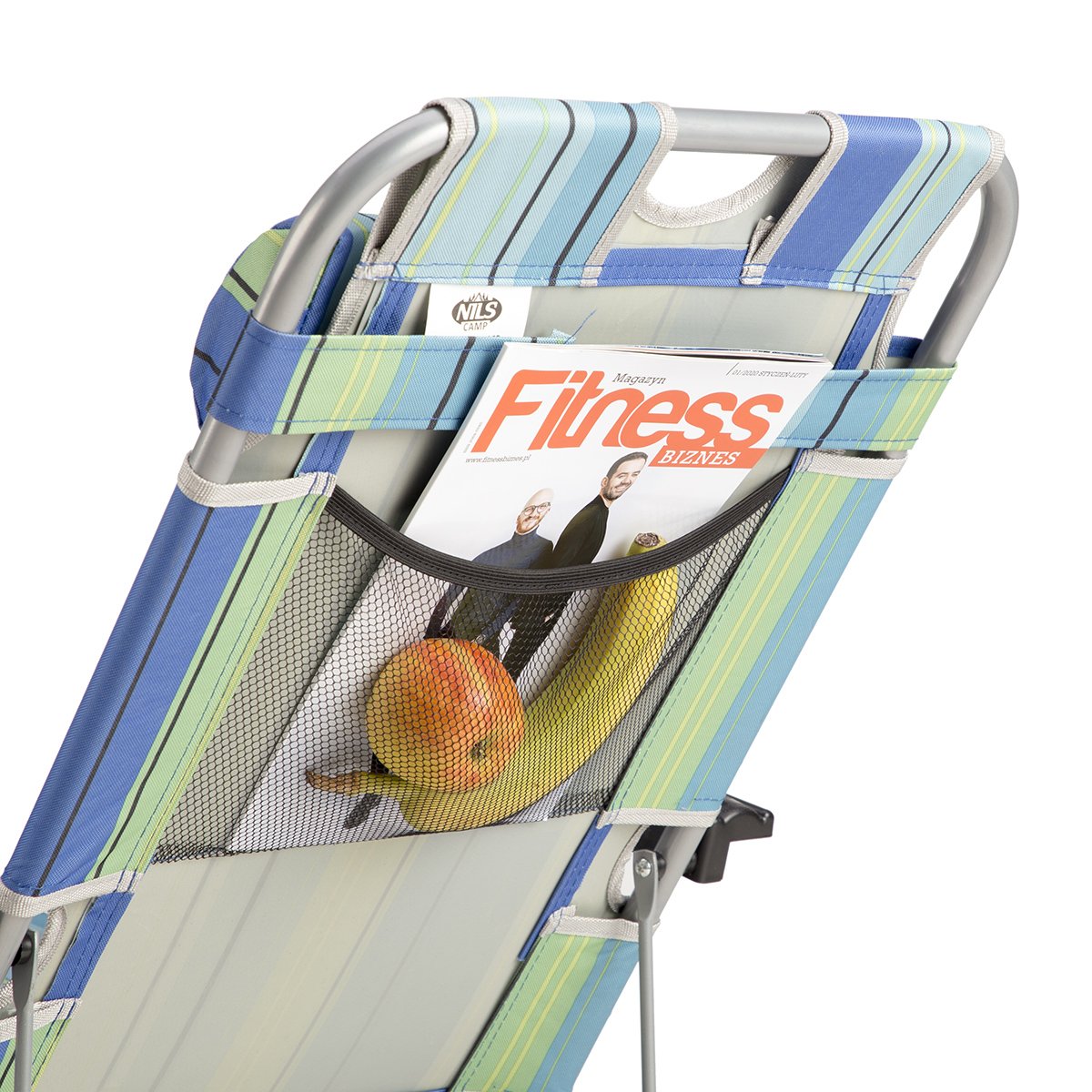 Blue Sun Lounger, Adjustable Reclining Chair