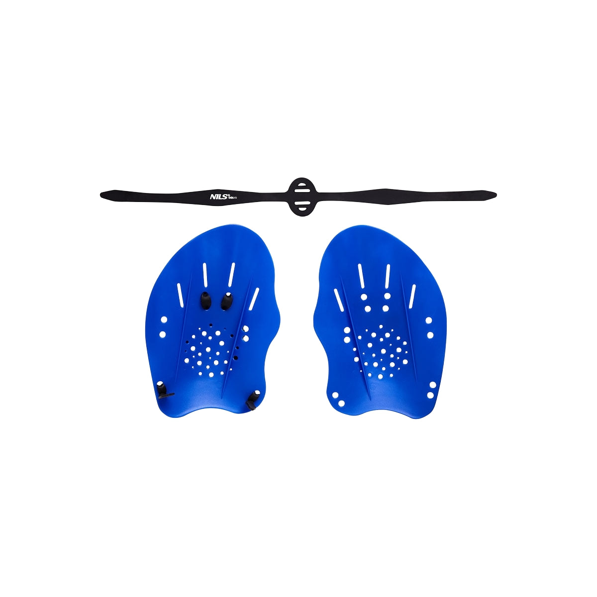 Blue Swimming Hand Paddles, Adjustable, Ergonomic Design