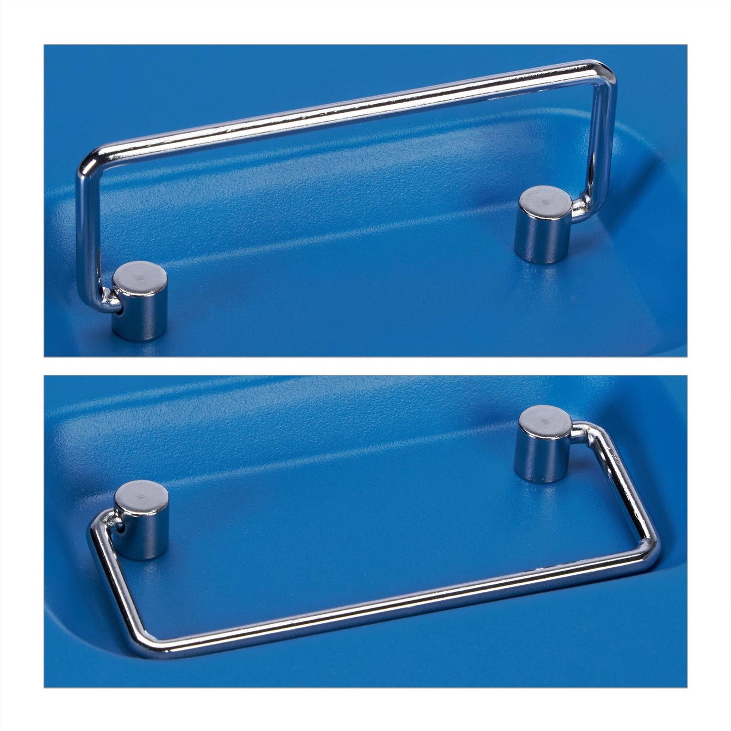 Blue cash drawer with coin counter