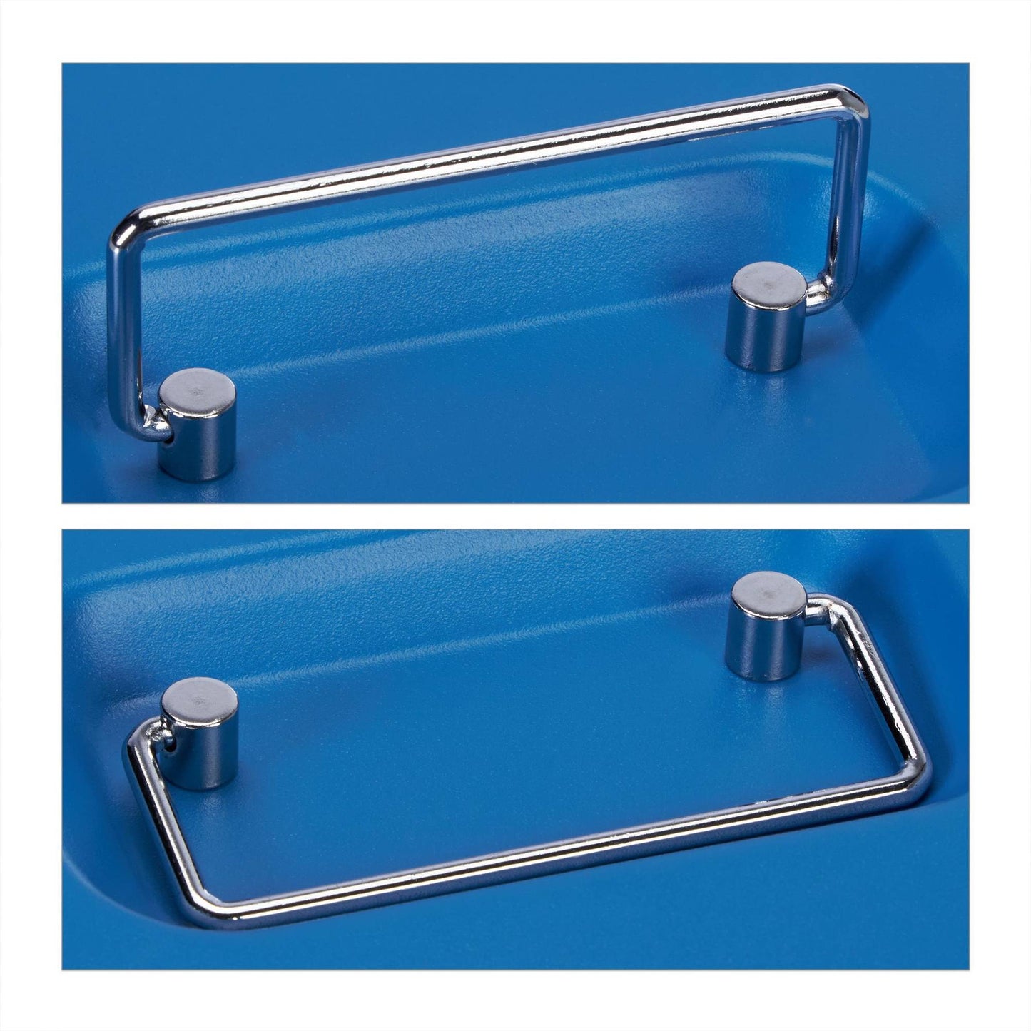 Blue cash drawer with combination lock