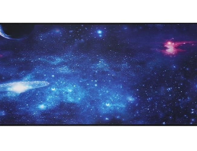 Blue keyboard mouse pad