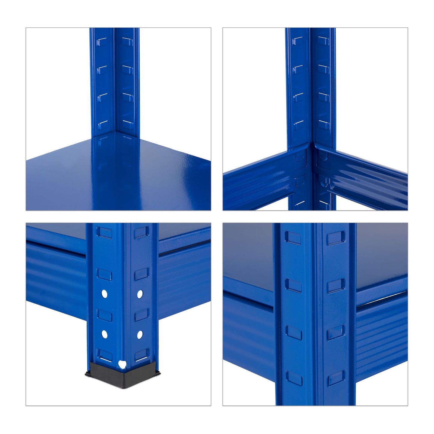 Blue strong metal shelves 5 levels