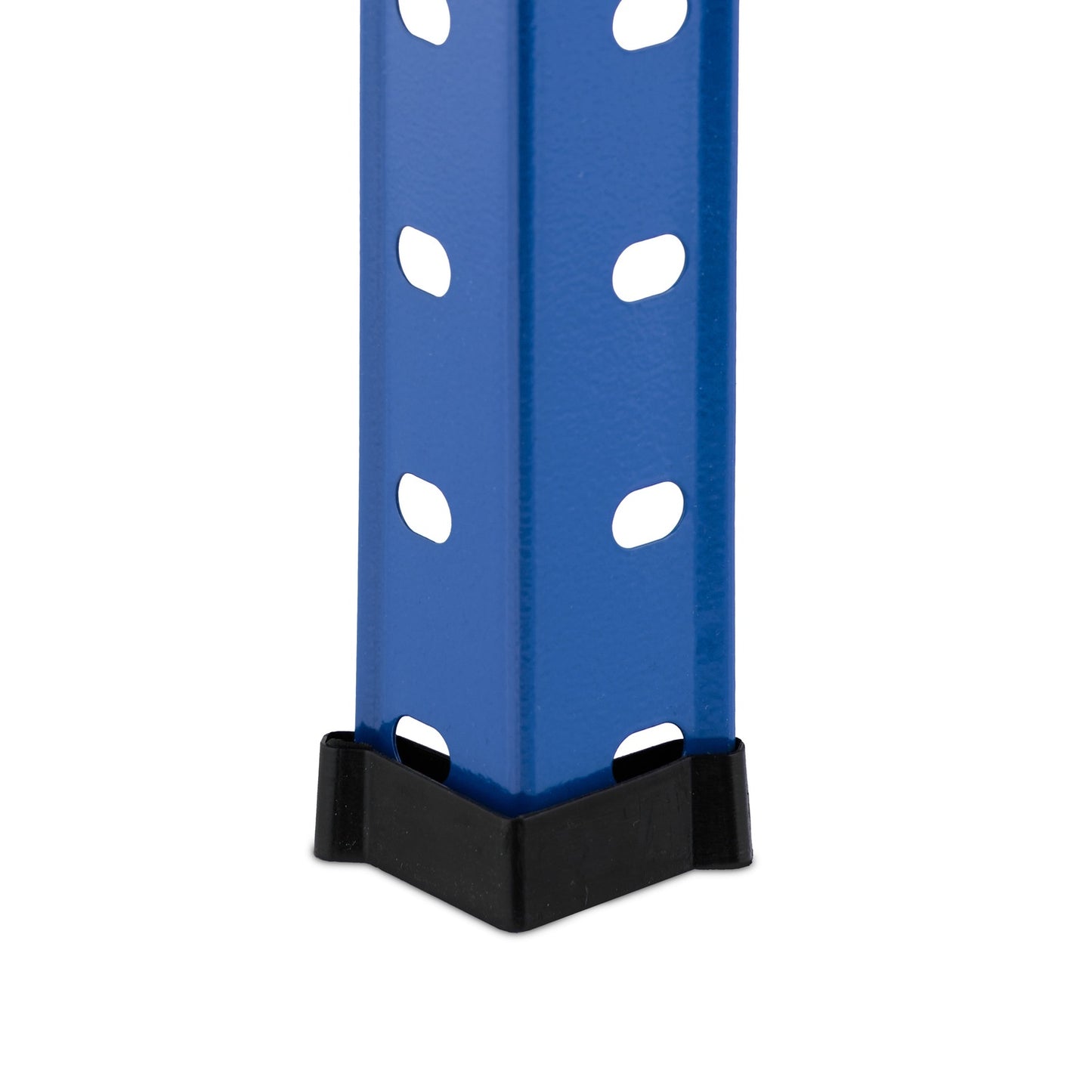 Blue sturdy shelves with 4 levels