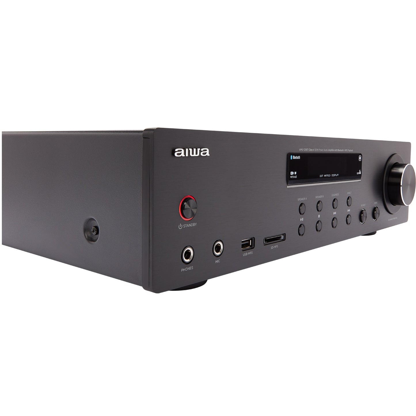 Bluetooth Amplifier, 2x60W RMS, Black