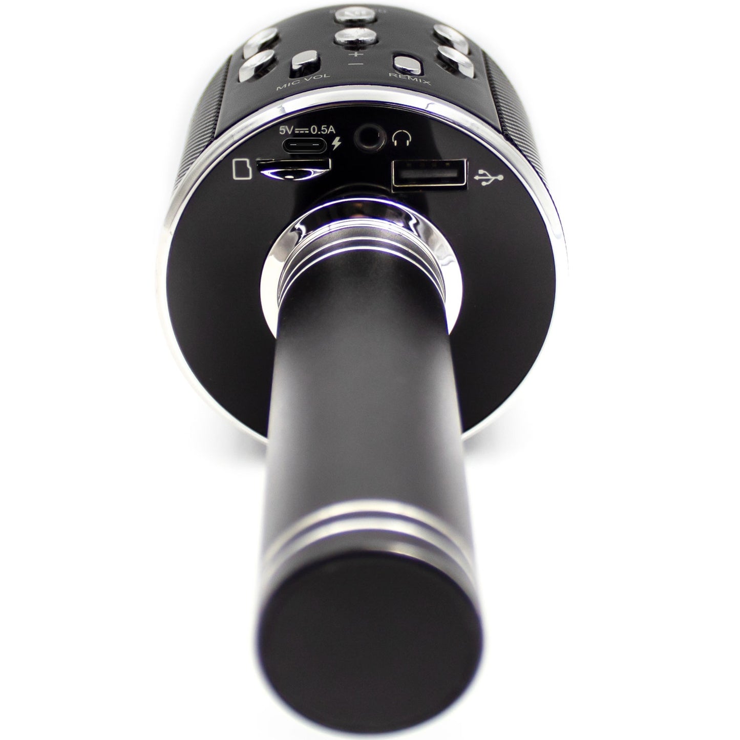 Bluetooth Karaoke Microphone with built-in speaker. Black