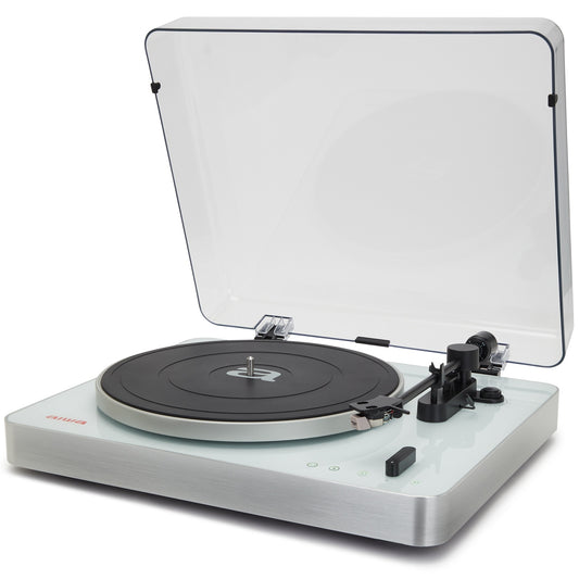 Bluetooth Turntable with USB Recording, 2 Speeds