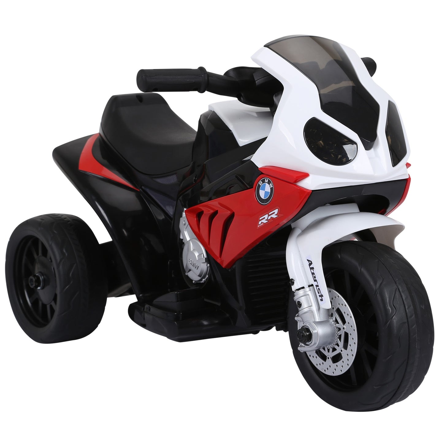 Electric tricycle motorcycle for children - red, steel, 66x37x44 cm