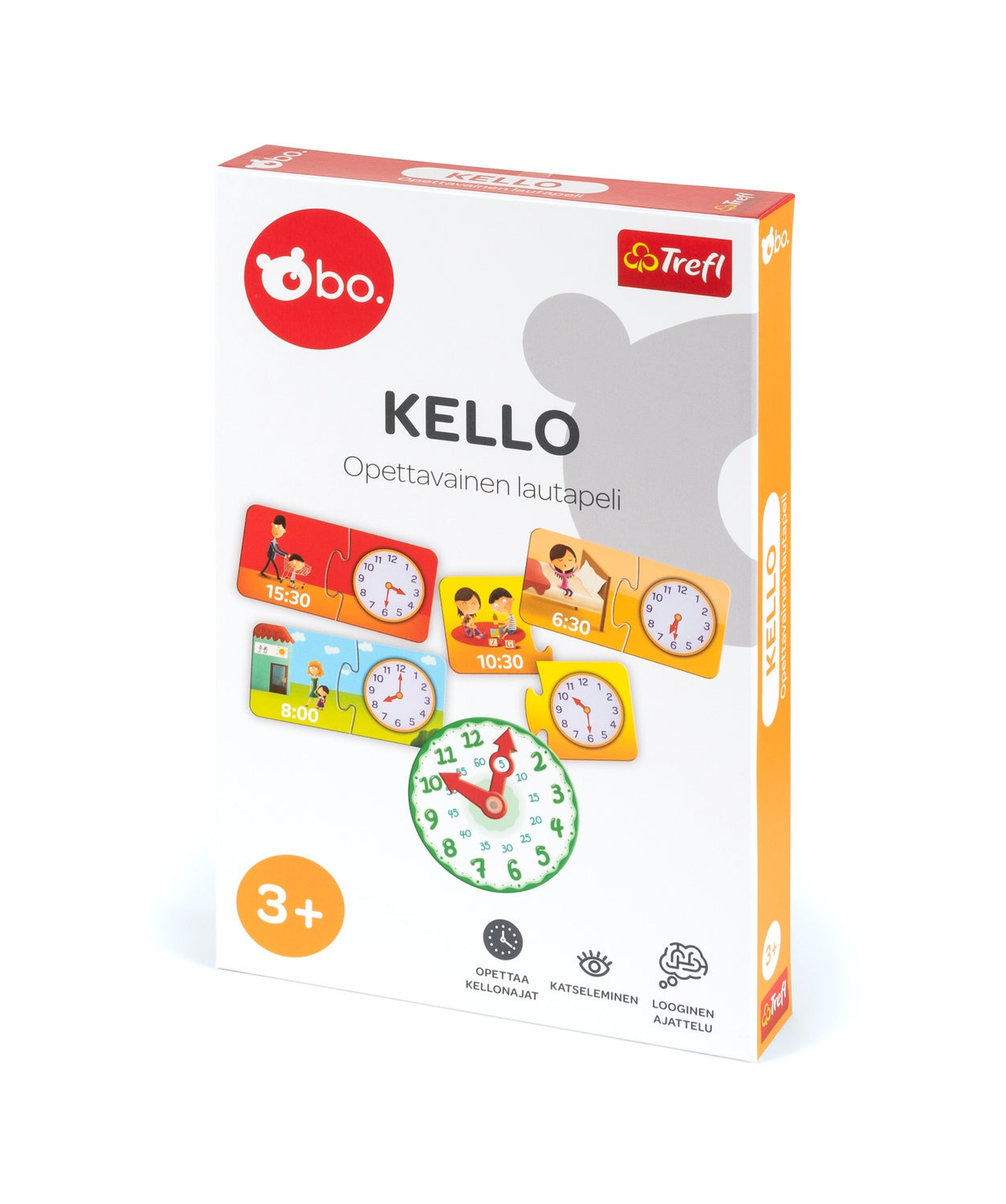 Bo. Educational Board Game "Clock" (In Finnish Lang.)