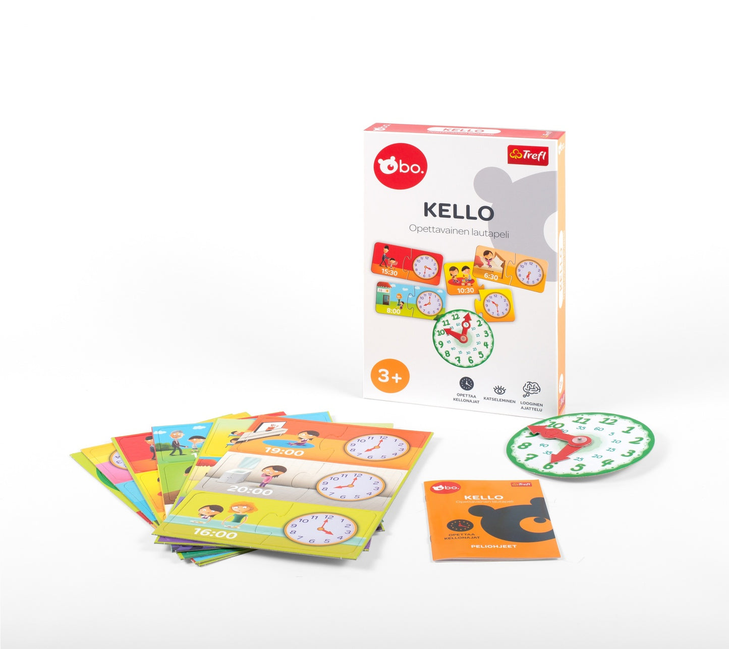 Bo. Educational Board Game "Clock" (In Finnish Lang.)
