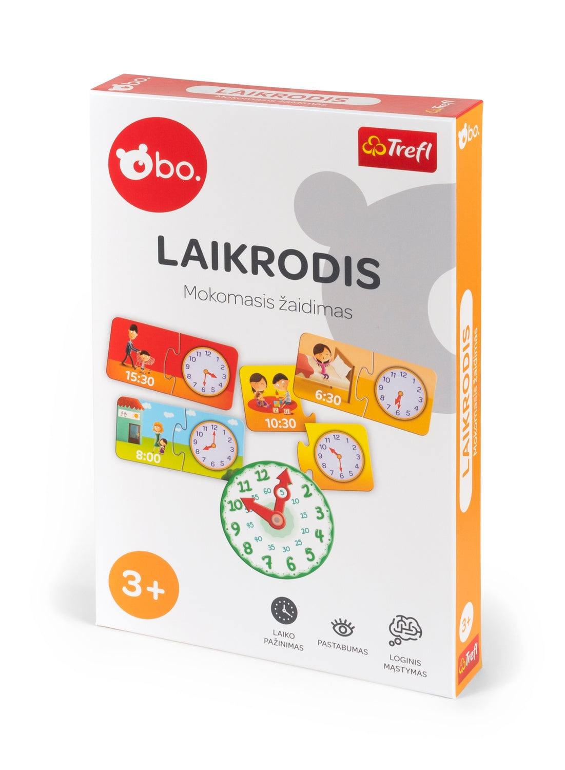 Bo. Educational Board Game "Clock" (In Lithuanian Lang.)