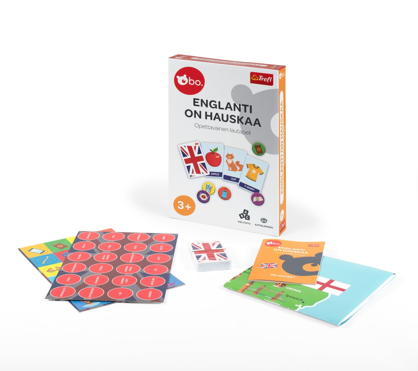 Bo. Educational Board Game "English Is Fun" (In Finnish Lang.)