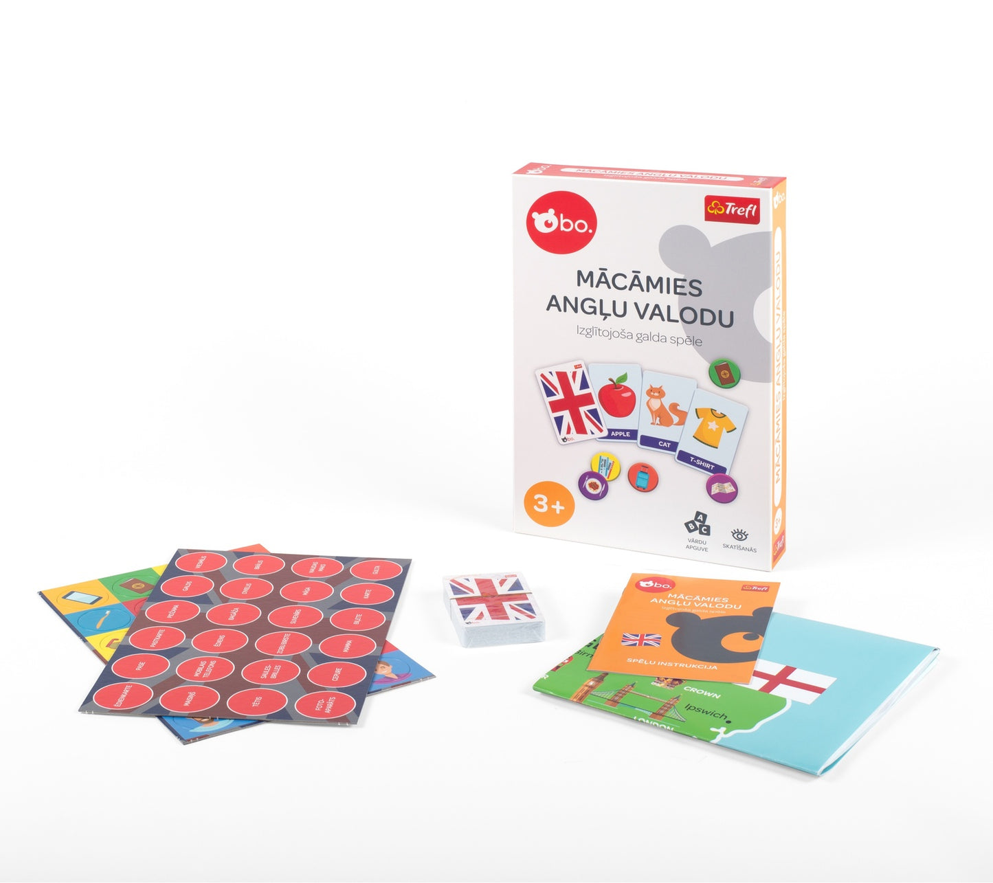 Bo. Educational Board Game "English Is Fun" (In Latvian Lang.)